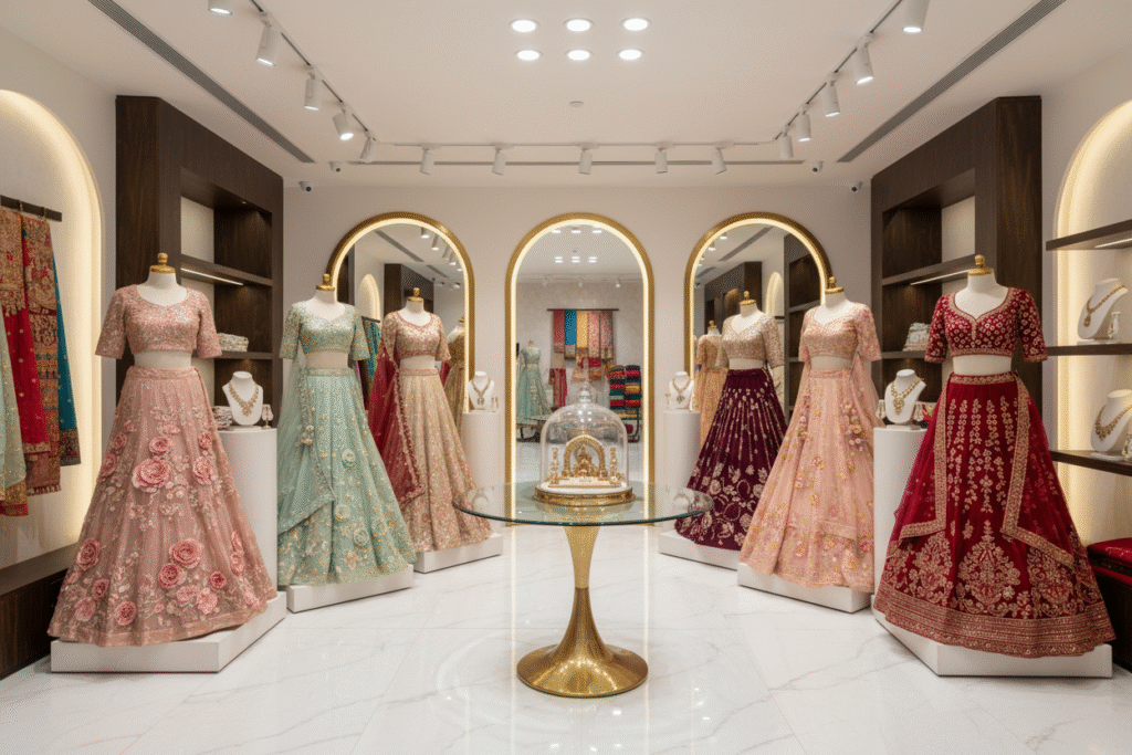 Designer Wedding Lehenga Store in Gandhi Nagar – Latest Designs